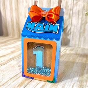 Shaker Milk Favor Boxes. Party Decoration. Finding Nemo Milk Box. Shaker Candy Box. Finding Nemo Birthday Party image 9