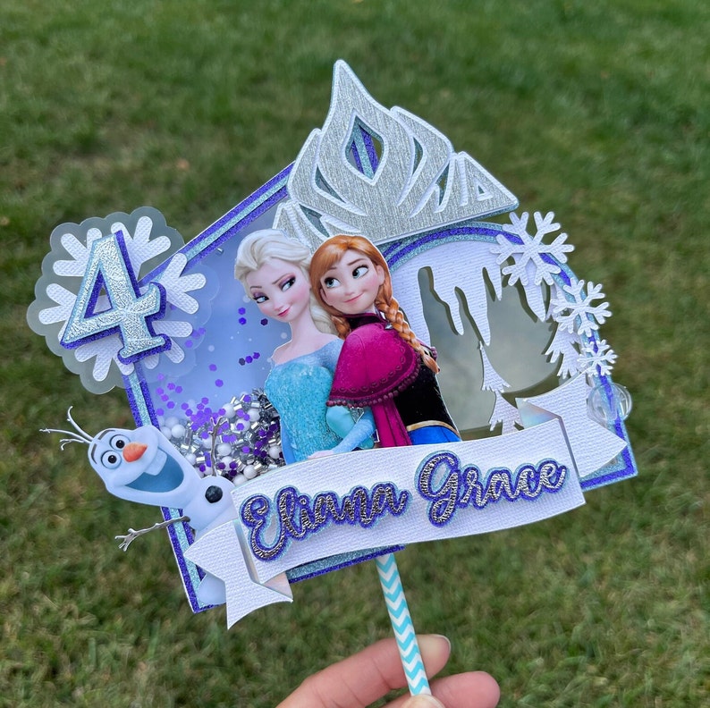 Frozen Cake Topper. Party Decoration. Frozen Disney Birthday. Etsy