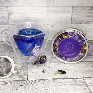 Lune Citron Lavender Tea ~ Loose Leaf Herbal Tea | Lavender Lemon Blend, Naturally Blue Tea | Aromatherapy