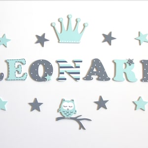 Wooden letters, door letters, children&#39;s room door, letters children&#39;s room