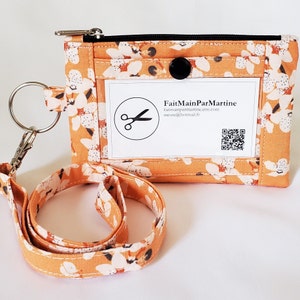 Pochette d'identification, porte-monnaie, porte-carte, porte-clés, pochette ID, courroie de cou