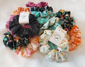 Chouchou, scrunchie, élastique pour cheveux en tissus