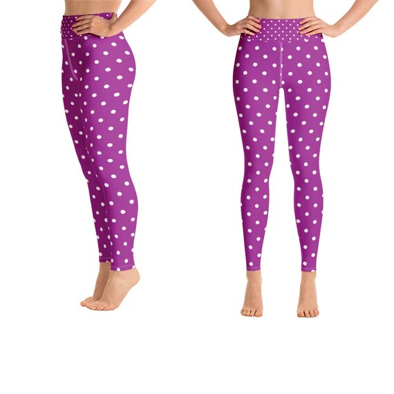polka dot yoga pants