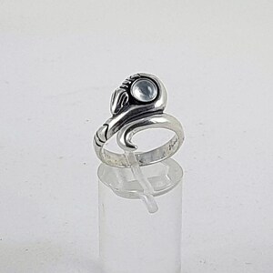 May include: A silver ring featuring a snake design with a clear gemstone. The snake's head is raised and the gemstone is set in the snake's eye.