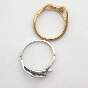 Man/woman Embrace Puzzle Ring 2-mixed Metal - Etsy