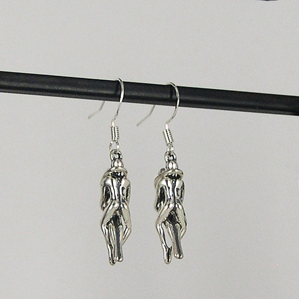 Man/ Woman Embrace Puzzle Earrings