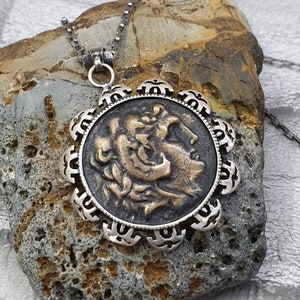 III. Aleksandros Coins Pendant, Men Necklaces, Aleksandar pendant, Women Pendant, ancient coin pendant,coin jewelry image 1