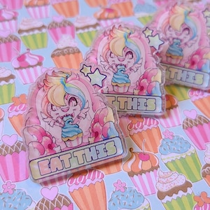 Eat This! Acrylic Pin