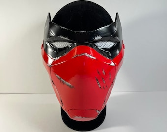 Red Hood Outlaw mask adjustable straps costume comics Halloween