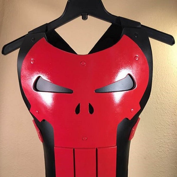 Punisher chest vest armor Thunderbolts Red Skull Marvel cosplay costume tactical