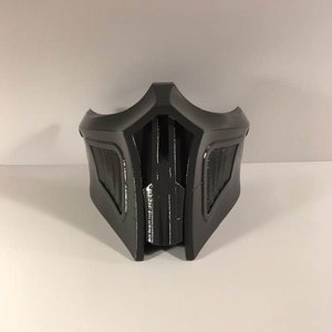 Noob Saibot Mask: MK11 Mortal Kombat, Charcoal Gray
