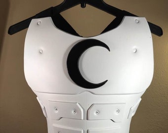 Moon Knight-cosplay-borstpantser: zwarte maan, kostuum, halloween