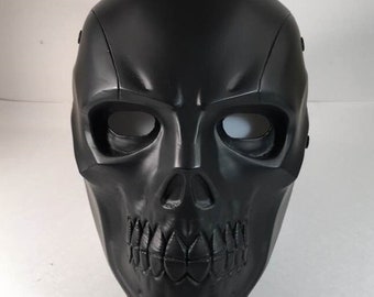 Black Mask Cosplay Full Helmet Matte Black costume comics