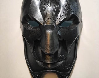 Jhin Mask: Gunmetal, League of Legends Costume Halloween