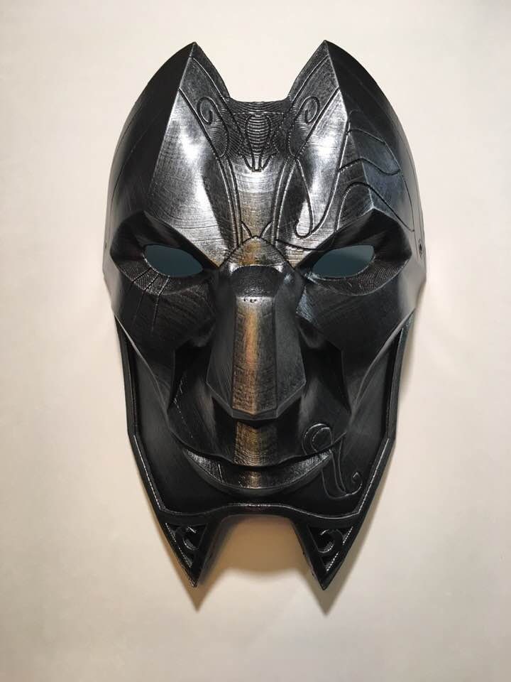 Jhin Mask Gunmetal Costume Halloween