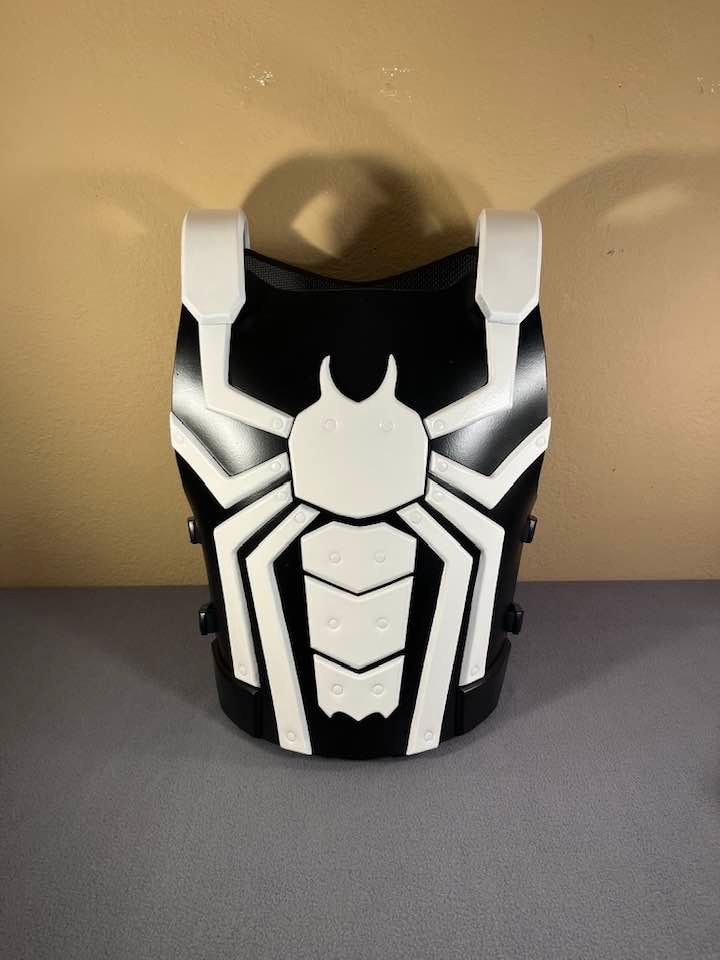Agent Venom Chest Armor and Mask Marvel Costume Cosplay Tactical Vest 