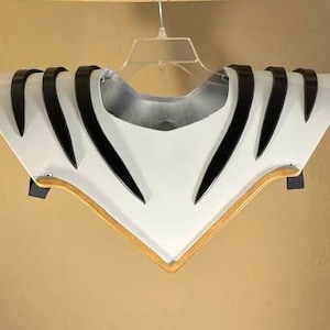 White Dino Thunder Ranger chest armor. Adjustable straps.