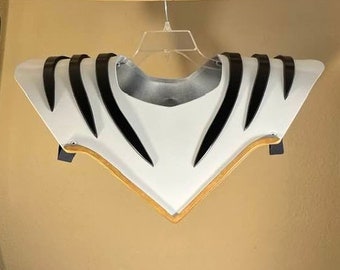 White Dino Thunder Ranger chest armor. Adjustable straps.