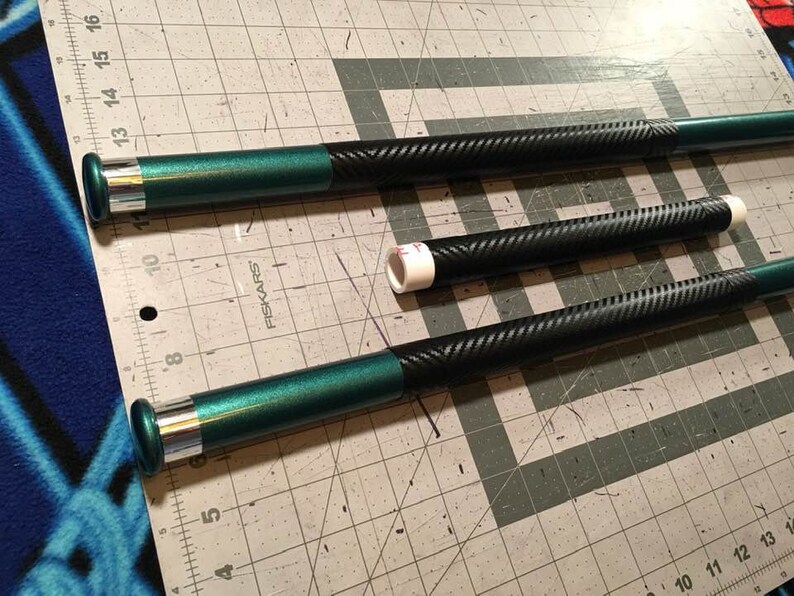 Green Arrow collapsible Bo staff 5.6' long metallic green Etsy