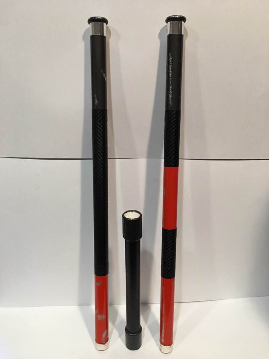 Deathstroke collapsible Bo staff leather grip costume Etsy