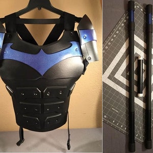 Nightwing Cosplay COMBO SET Chest Vest Body Armor Shoulders - Etsy