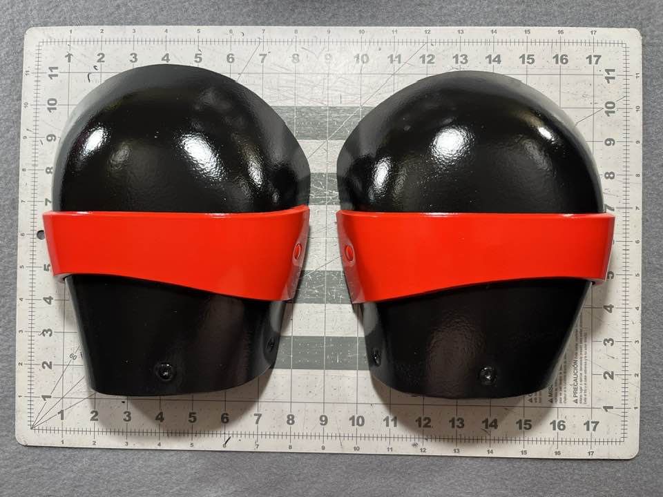 Red Hood shoulders with adjustable straps. LISTING is for the SHOULDERS ONLY
