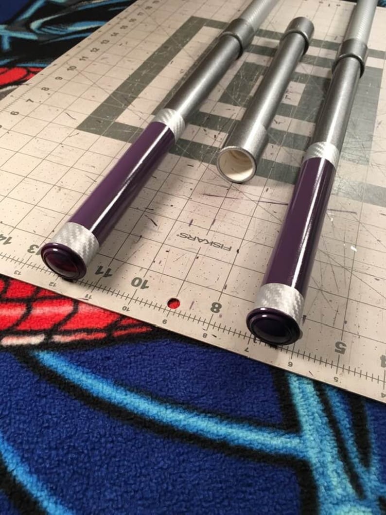 Gambit collapsible Bo staff 5' long double silver carbon Etsy