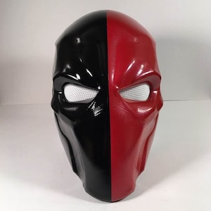 Maska Deadpool Deathstroke mashup cosplay kostium hełm tylna płyta biała siatka