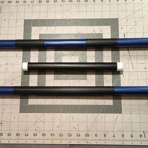 Nightwing Deathstroke Cosplay Bo Staff: Metallic Blue Collapsible Escrima Sticks