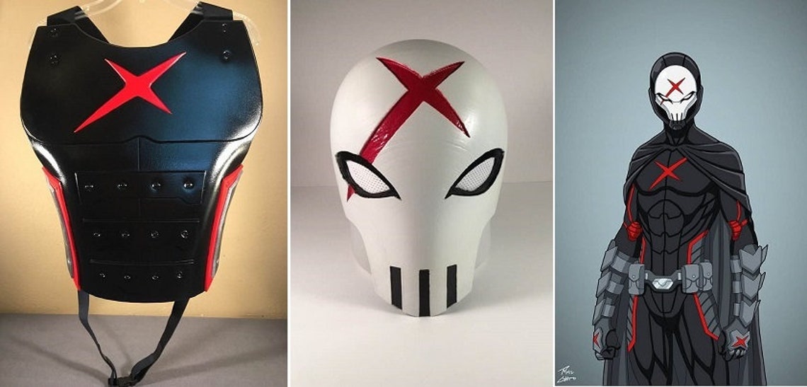 Red X Cosplay Costume Body Armor Chest Vest Crimson Red Symbol Etsy UK