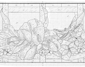 Iris Dragonfly Stained Glass Pattern, Iris Dragonfly Pattern Digital Download, Iris Pattern, Dragonfly Pattern, Dragonfly Design Iris Design