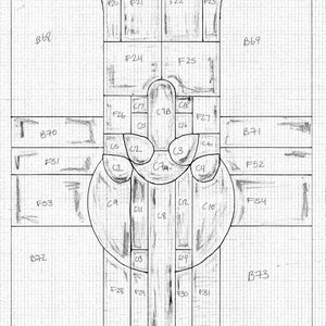 Art Deco Stained Glass Sidelight Pattern #2, Stained Glass Art Deco Design, Art Deco Pattern Digital Download