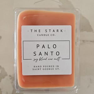 Palo Santo Scented Wax Melt | Woody Scented Wax Melt | Clamshell Wax Melt | Wax Melt for Warmers | Strong Scented Wax Melt