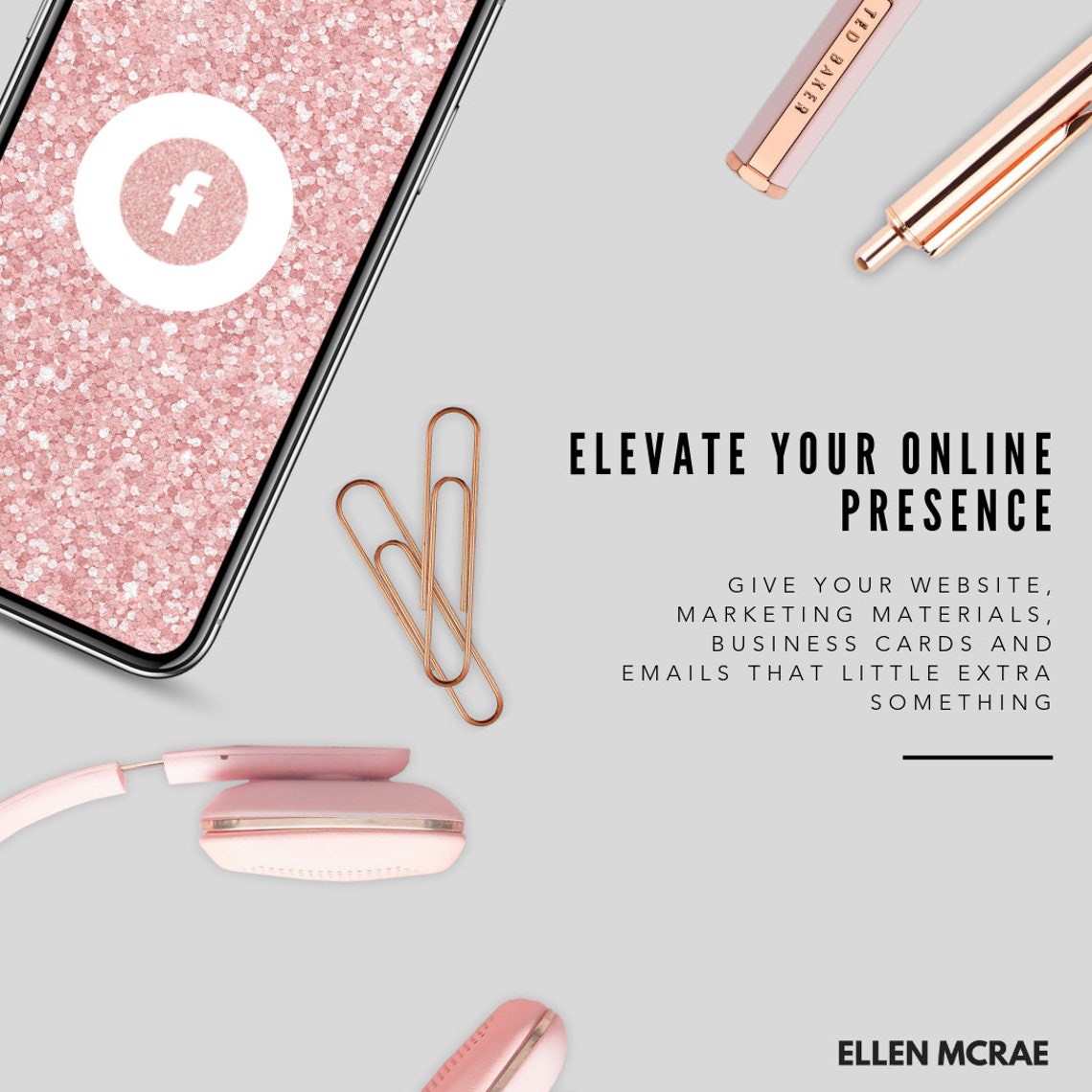 Light Pink Glitter Social Media Icons Facebook Instagram | Etsy