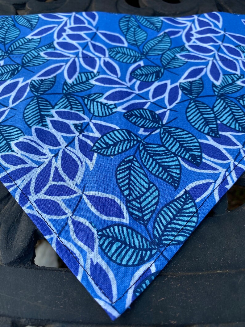 Purple Leaves Over the Collar Dog Bandana