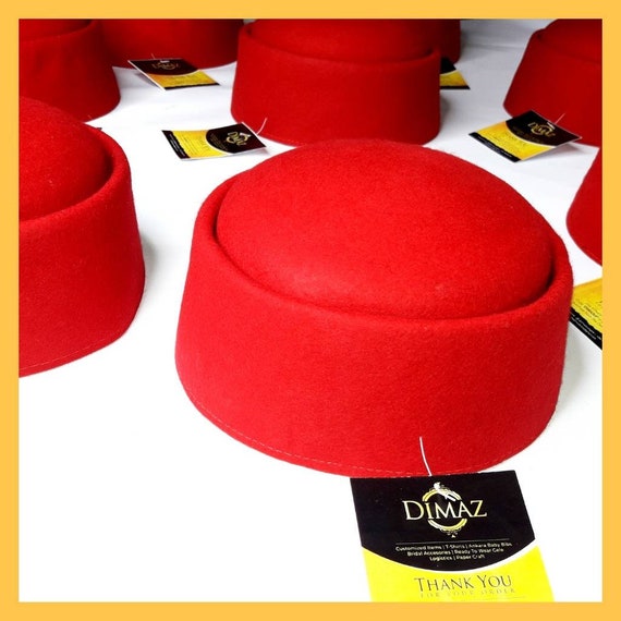 African Nigerian traditional red caps for men Etsy