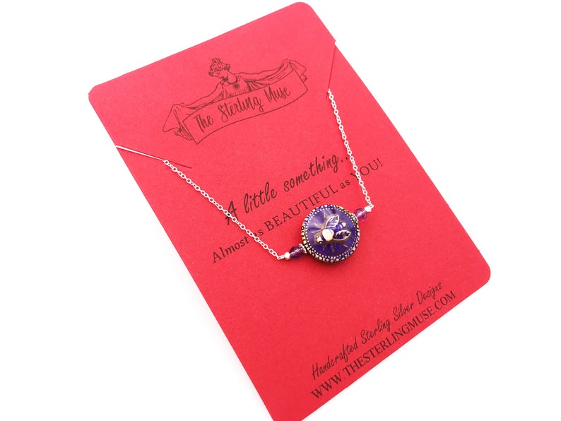 Color Changing Bee Custom Birthstone Sterling Silver Necklace+Cheer Me Up Gift+Thoughtful /& Meaningful Jewelry+Handmade-Xhristmas Gift