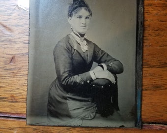 Tintype of a woman