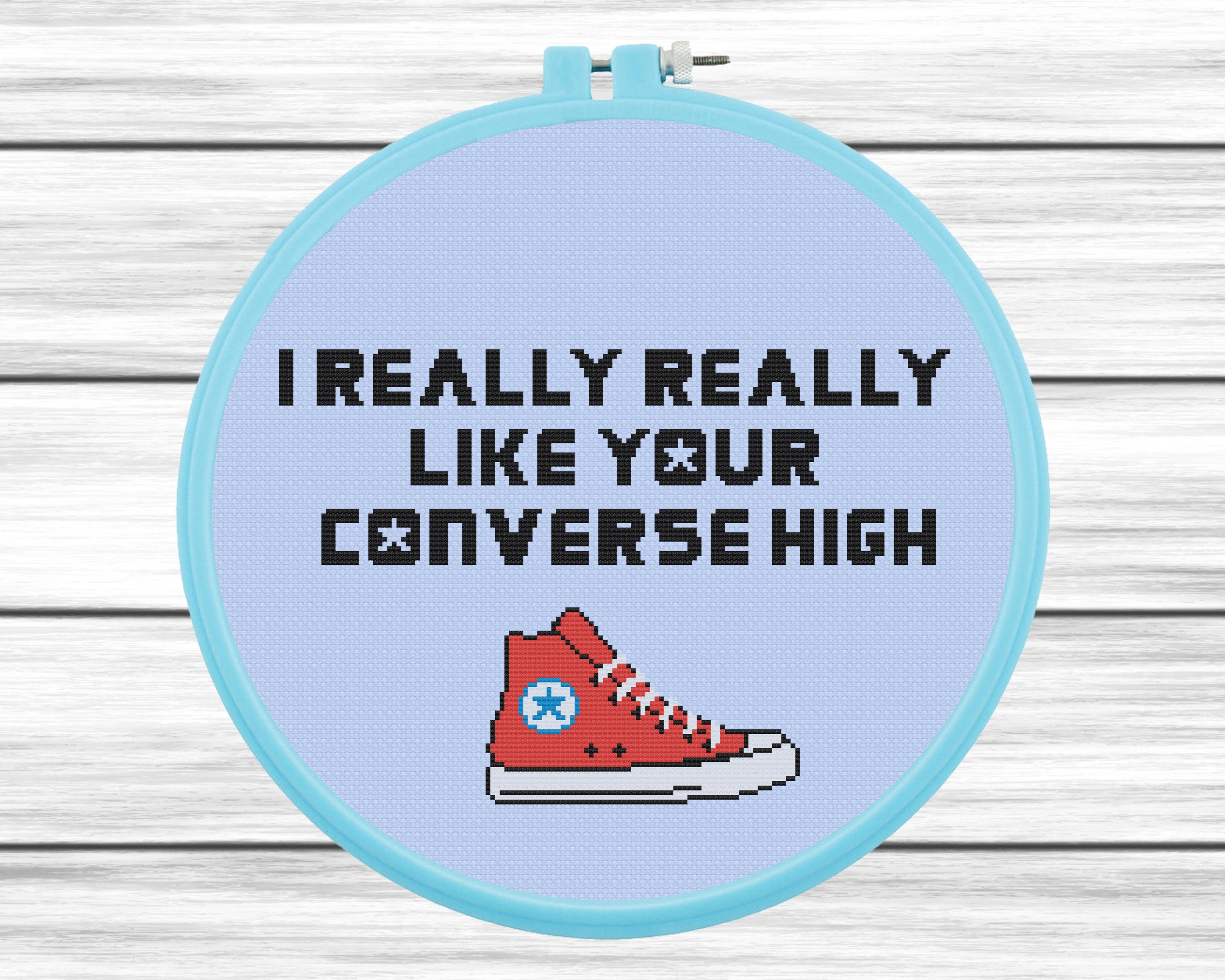 RM Converse High Song Lyrics Cross Stitch Pattern | Etsy