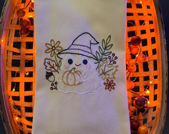 Hand Embroidered Witchy Ghost