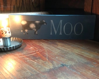 Moo (cow) Sign