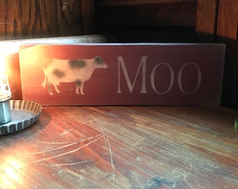 Moo (cow) Sign