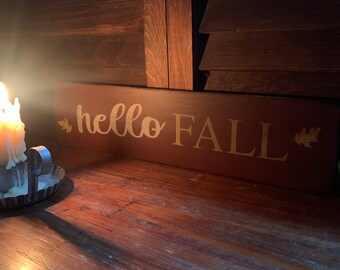 Hello Fall Sign