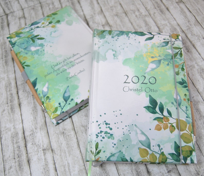 Buchkalender 2020 Kalendarium Buch Kalender A5 Taschenkalender | Etsy
