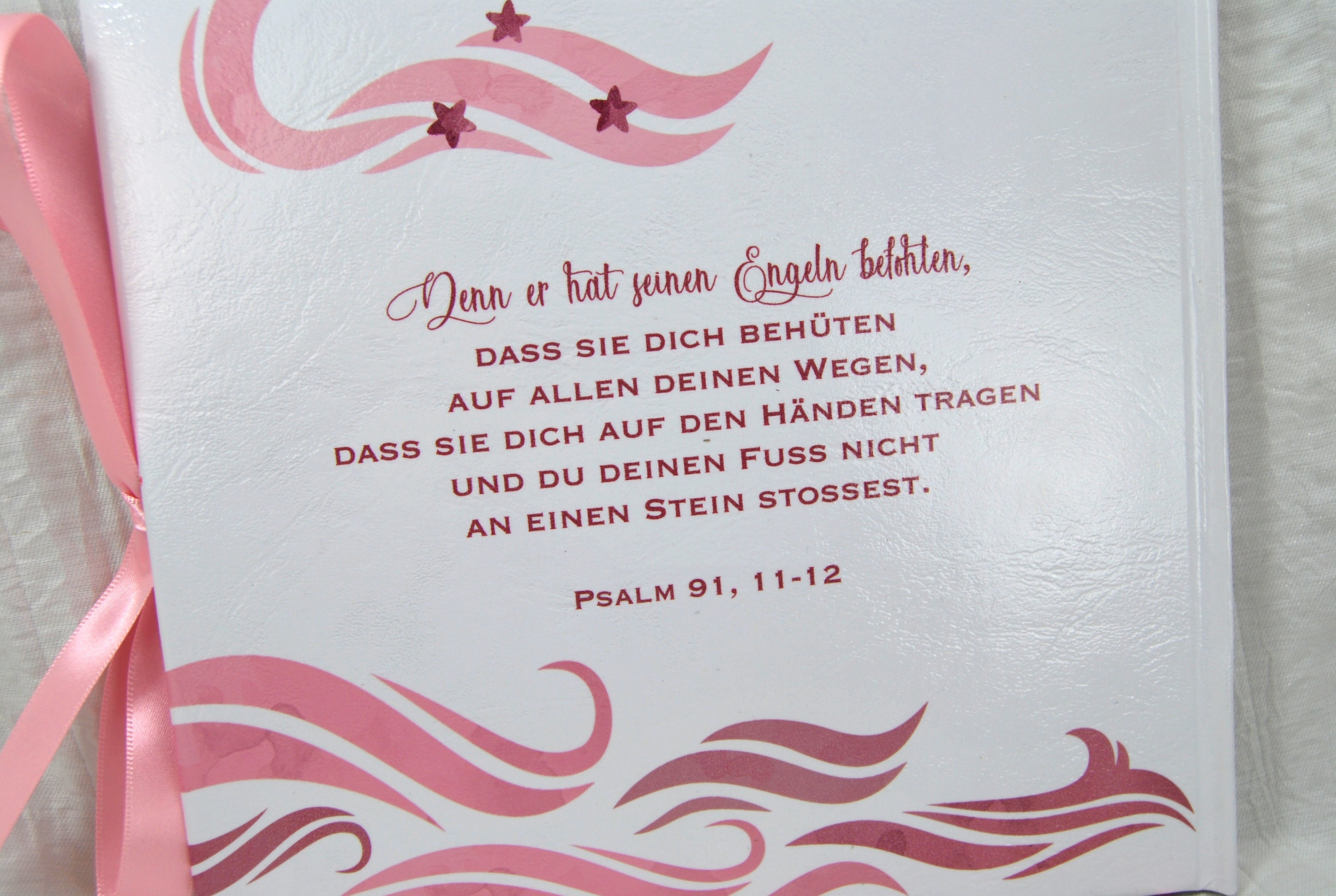 Personalisiertes Gästebuch zur Taufe mit Namen Mädchen Etsy España