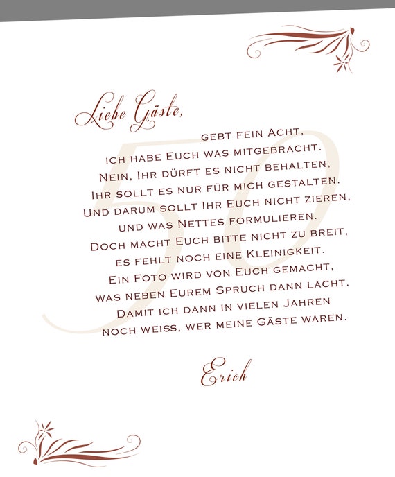 cool Seite Variable gästebuch einleitungstext Uneinigkeit beißen Machen