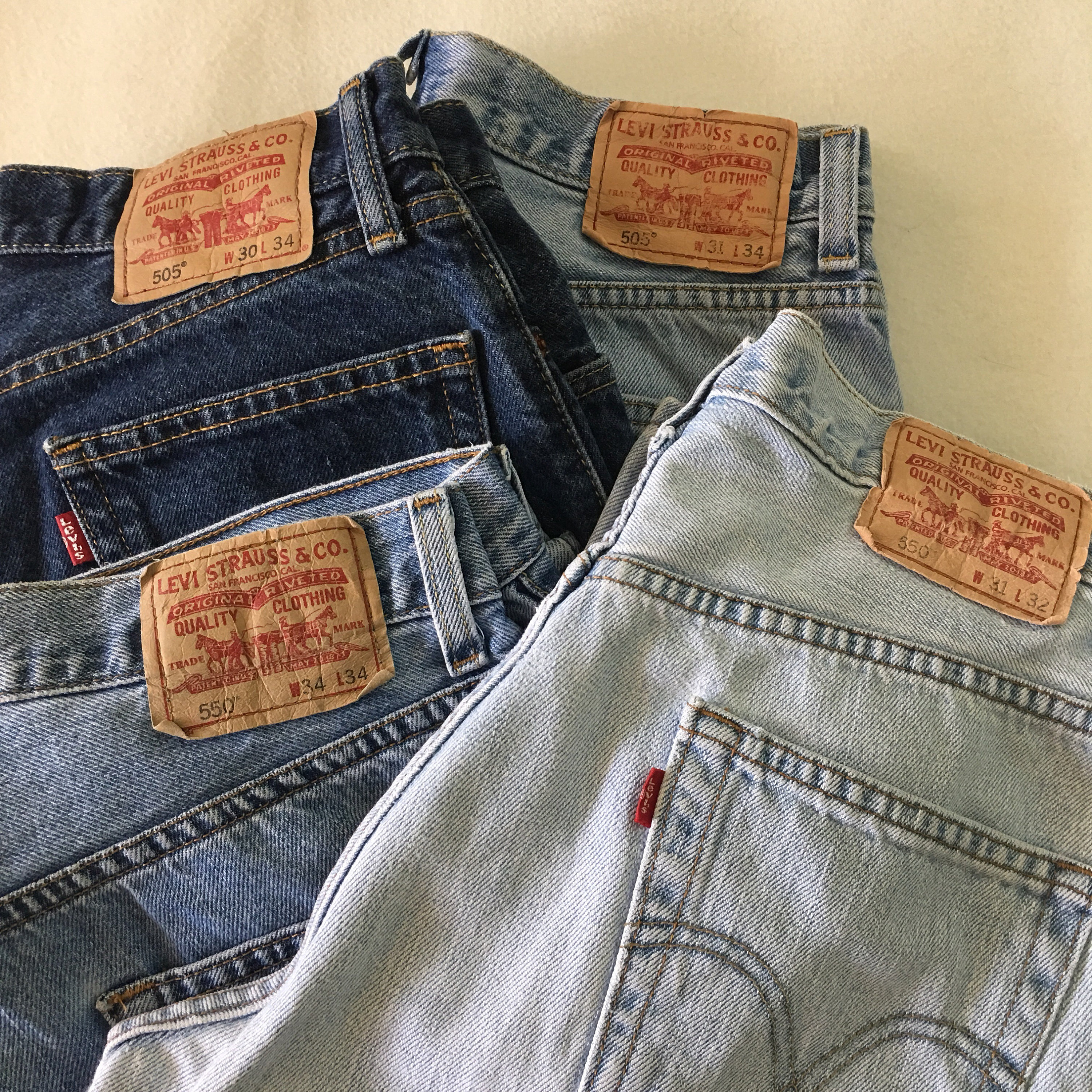 Vintage Levis 550 505 & 560 - Etsy Ireland