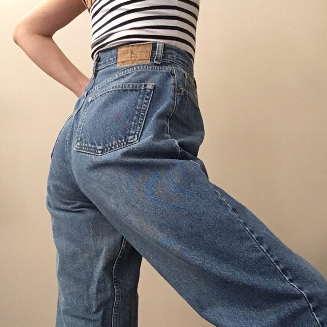 Vintage Eddie Bauer ultra high waisted mom jeans | Etsy