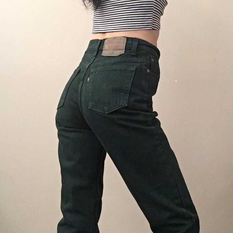 Vintage Levi\u2019s 512 forest green made in USA size 2526