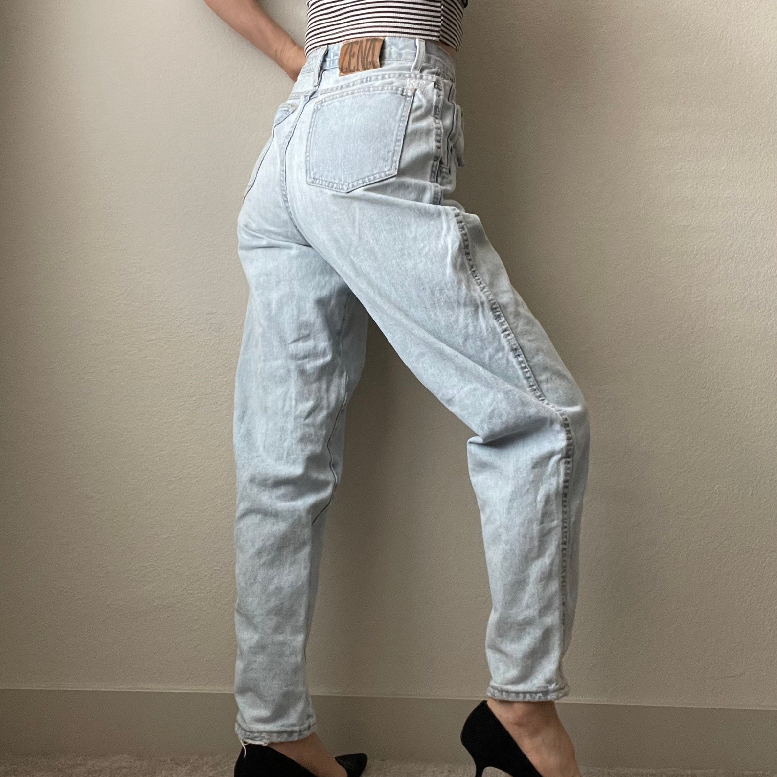 Vintage Zena high waisted mom jeans Made in USA size 27/28 | Etsy
